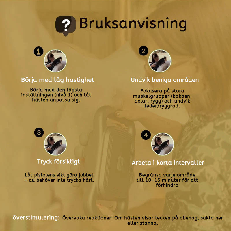 8 koppen paardenmassagepistool