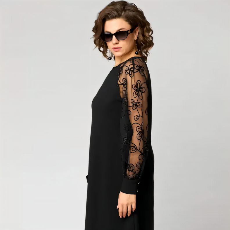 ⭐ 2025 Nieuwe Kanten Jurken Met Ronde Hals