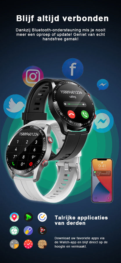 1,28-inch scherm sport smartwatch