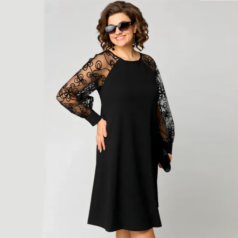 ⭐ 2025 Nieuwe Kanten Jurken Met Ronde Hals