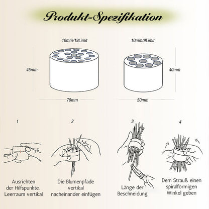 Spiraalvormige Ikebana Stengelhouder