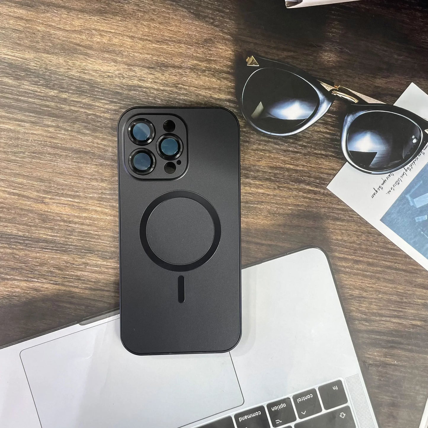 Eenvoudig magnetisch metalen telefoonhoesje voor de iPhone