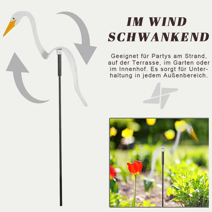 Decoratieve flamingo-windmolen – tropische feestwindgong voor uw tuin