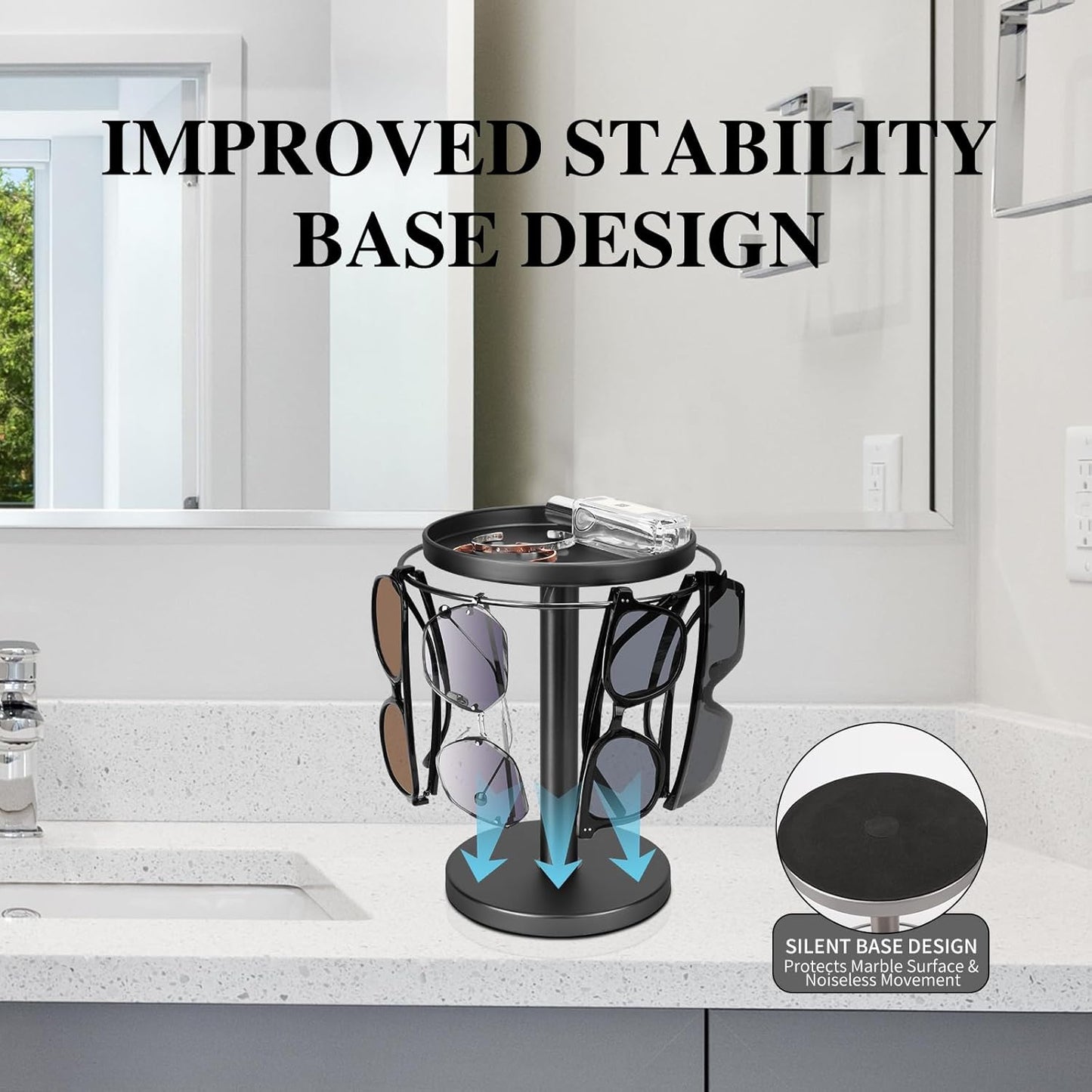 Draaibare zonnebrilhouder