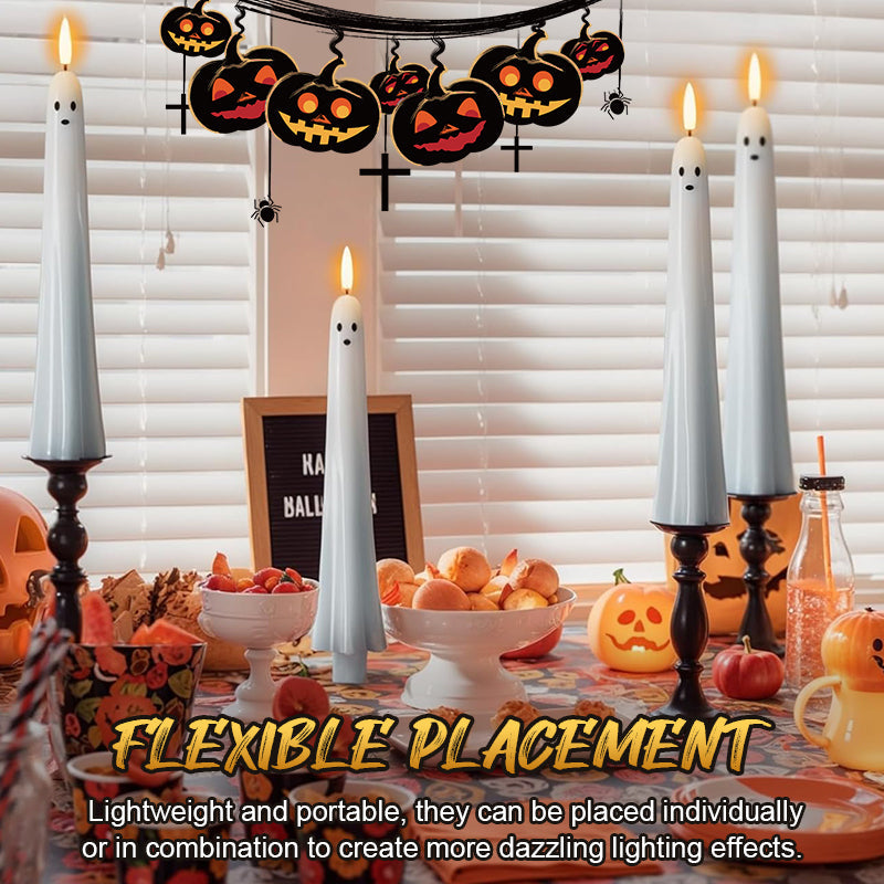 🎃👻 Afstandsbedienbaar spooklicht met 3D flikkerende vlam👻🎃