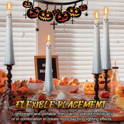 🎃👻 Afstandsbedienbaar spooklicht met 3D flikkerende vlam👻🎃