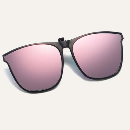 Nieuwe gepolariseerde clip-on zonnebril met flip-up ontwerp