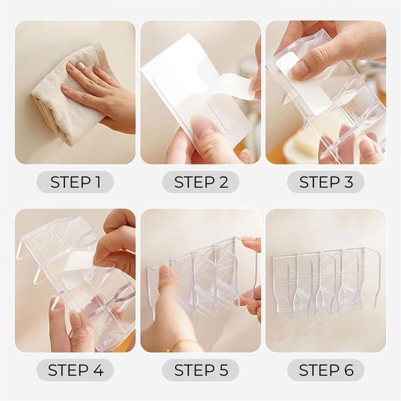 Wandgemonteerd wasrek zonder stoten