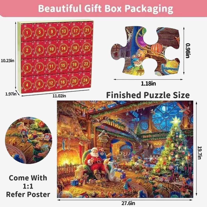 Kerst Countdown Advent Blind Box Puzzel