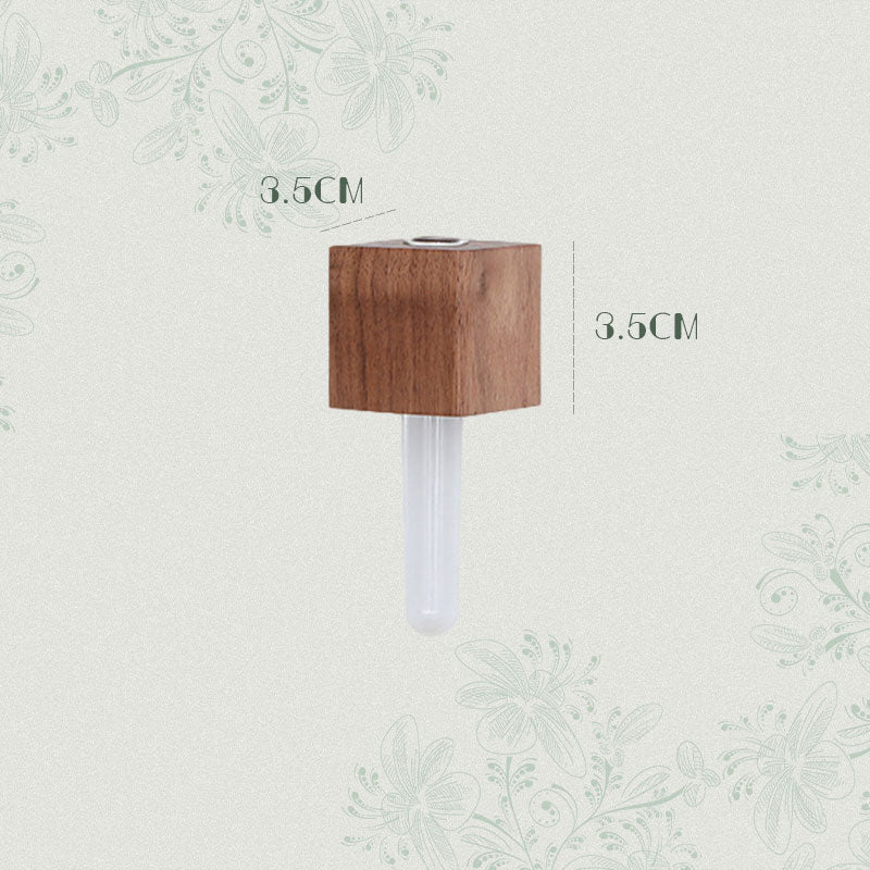 Houten bloemstuk koelkastmagneet