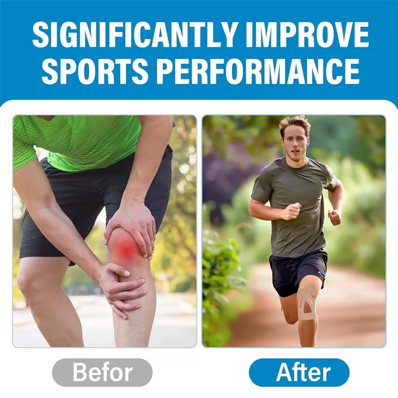 [Kniebeschermers voor sport | Ademende en waterdichte voorgesneden tapes]