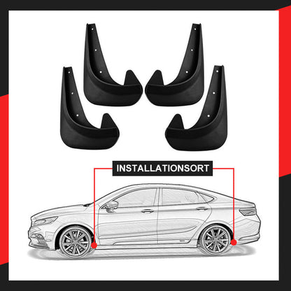 Universele bandenspatborden, Automotive, zonder boren (4 stuks)