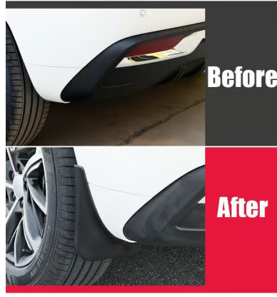 Universele bandenspatborden, Automotive, zonder boren (4 stuks)