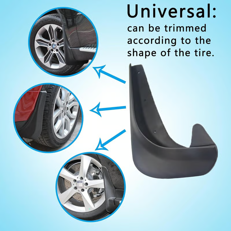 Universele bandenspatborden, Automotive, zonder boren (4 stuks)