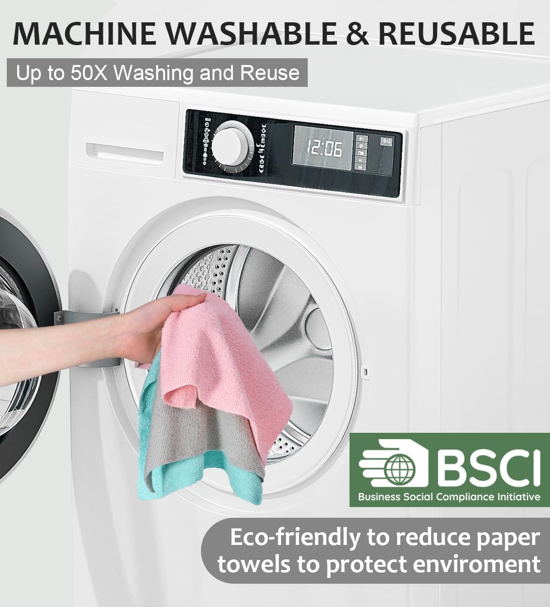 ♻️Herbruikbare microvezel papieren handdoeken, rol🧻