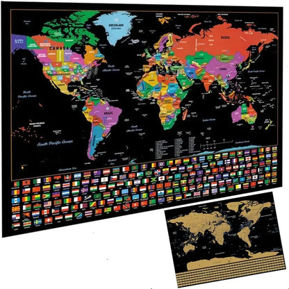 🌍Wereldkaart met krasloten
