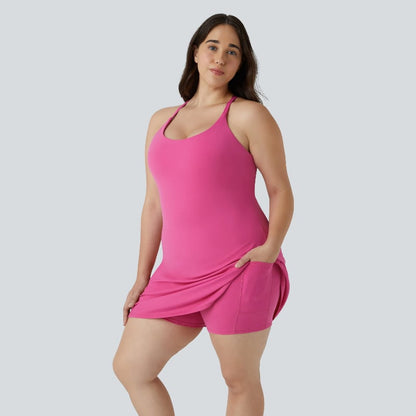 🔥De ultieme sportjurk met open rug — Ontworpen voor trainingen en gemakkelijke toiletbezoeken