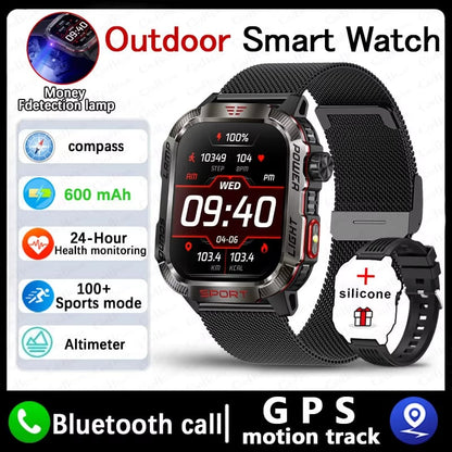 🔥70% Korting - Militaire Smartwatch - Android & iOS