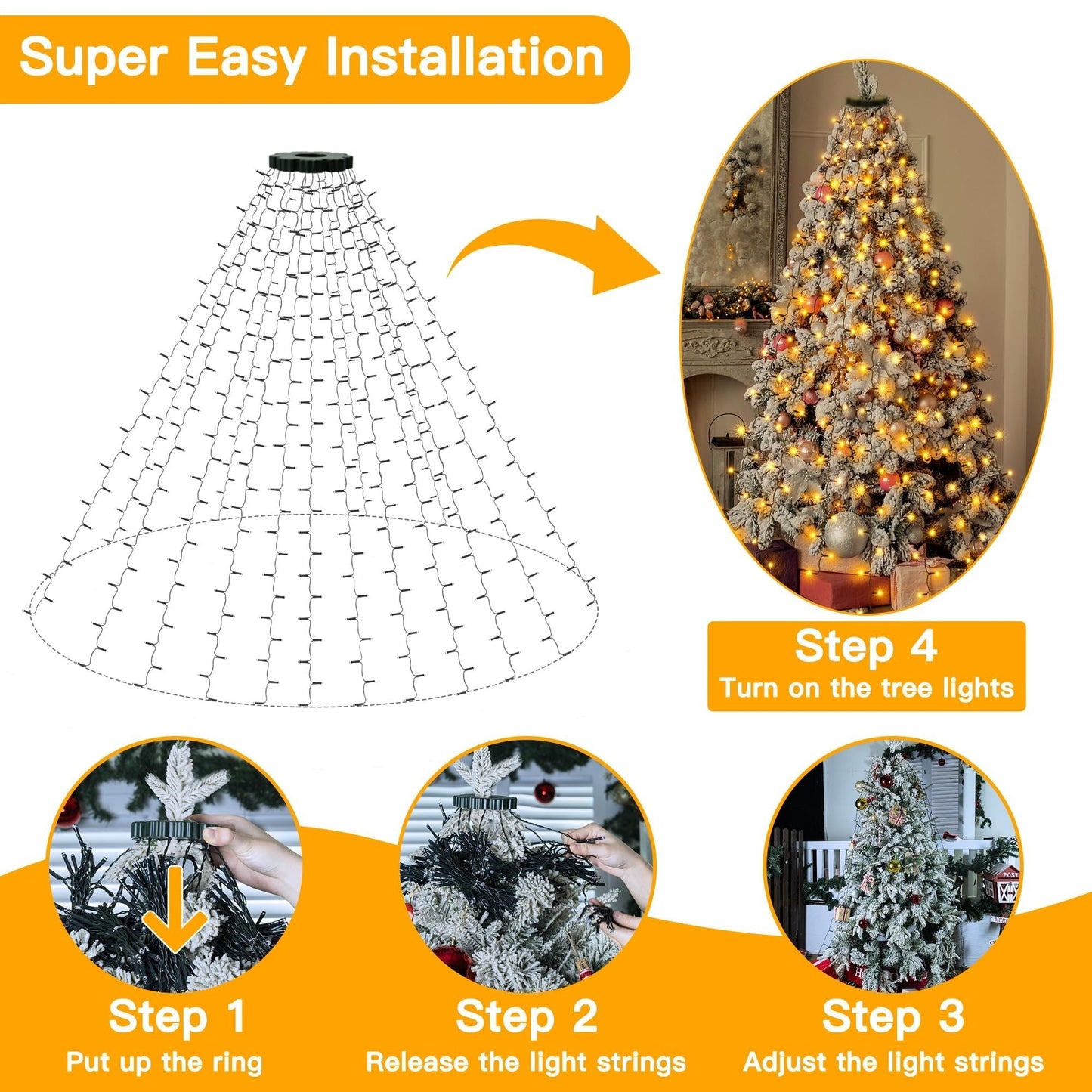 🔥Kerstboomverlichting met ring