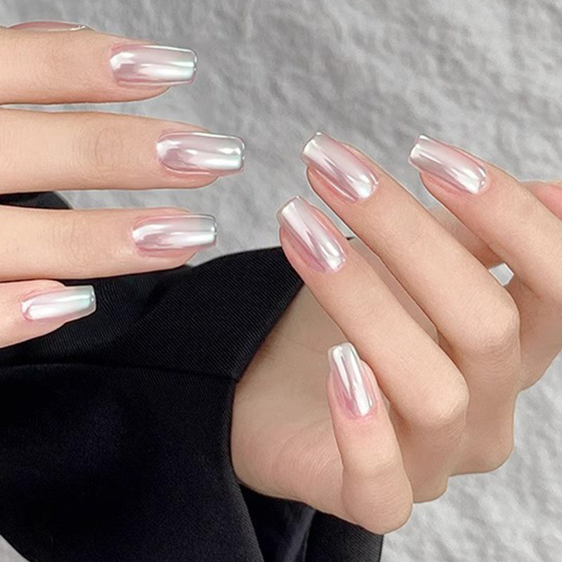 Nieuwe Superglanzende Spiegel Aurora Poeder Nagelkrijtjes