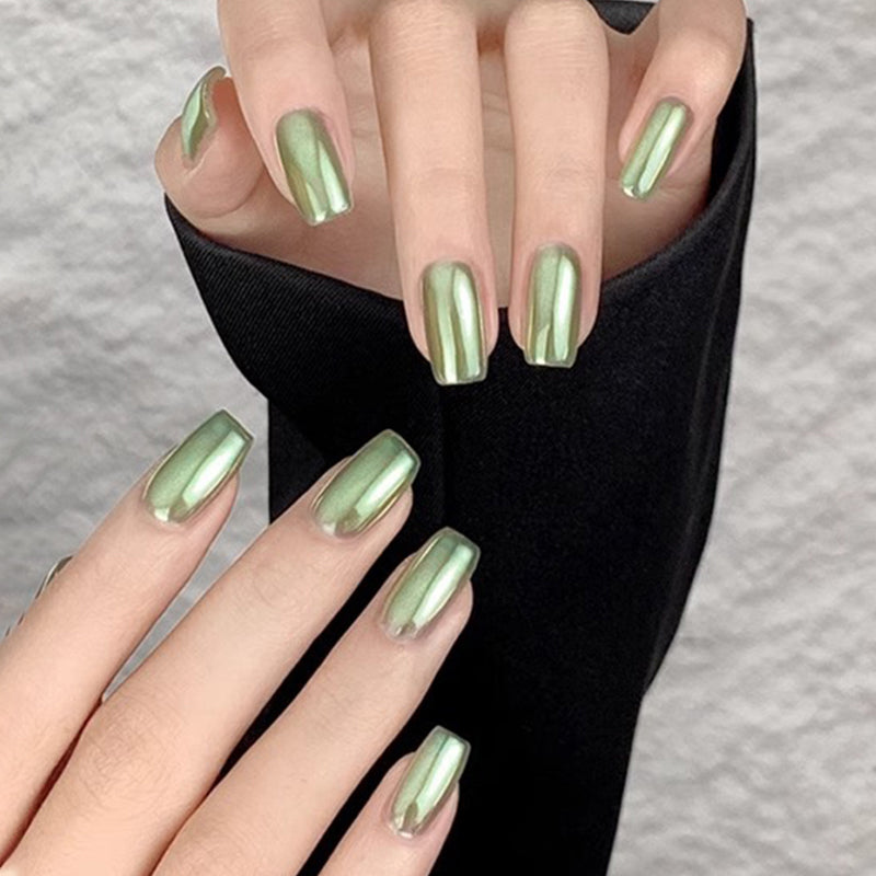 Nieuwe Superglanzende Spiegel Aurora Poeder Nagelkrijtjes