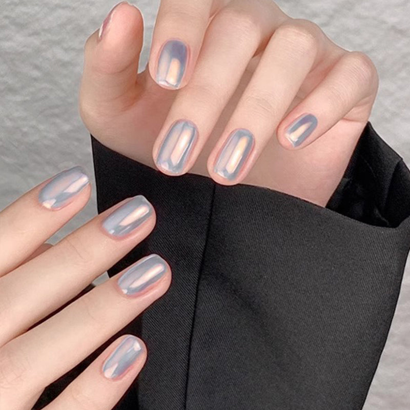 Nieuwe Superglanzende Spiegel Aurora Poeder Nagelkrijtjes
