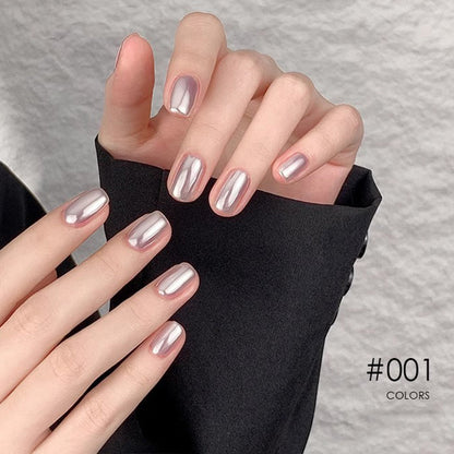 Nieuwe Superglanzende Spiegel Aurora Poeder Nagelkrijtjes