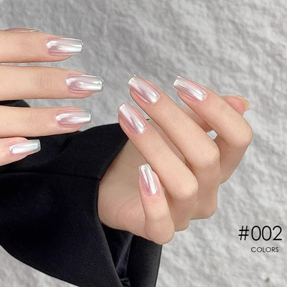 Nieuwe Superglanzende Spiegel Aurora Poeder Nagelkrijtjes