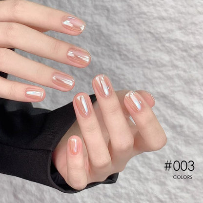 Nieuwe Superglanzende Spiegel Aurora Poeder Nagelkrijtjes