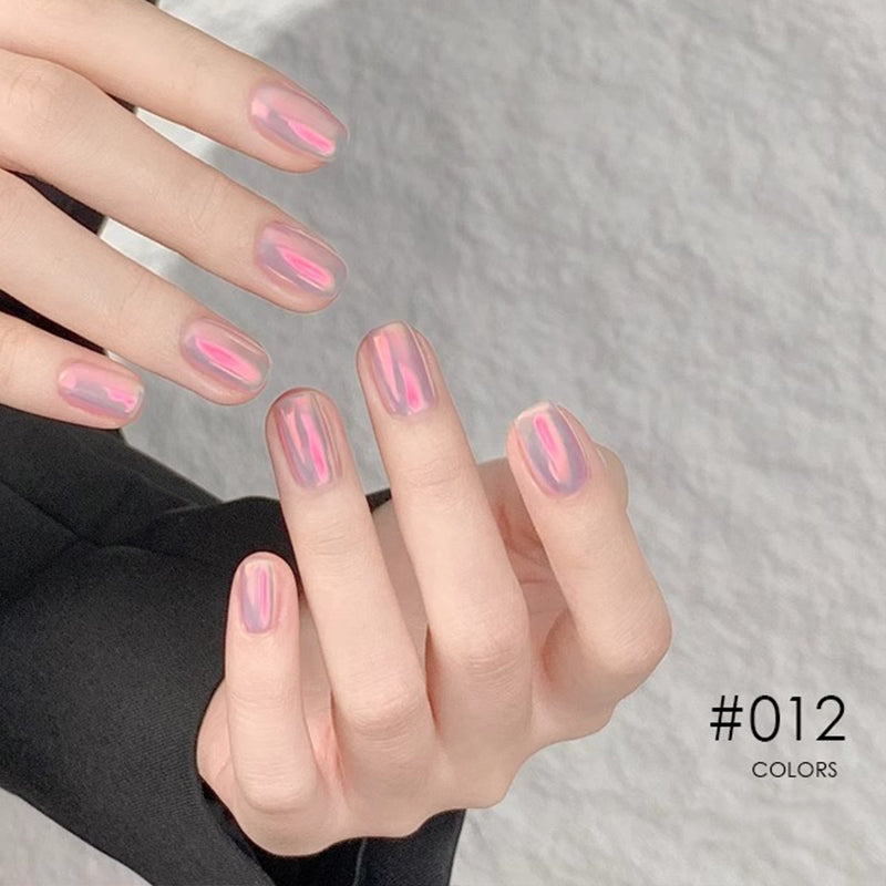 Nieuwe Superglanzende Spiegel Aurora Poeder Nagelkrijtjes