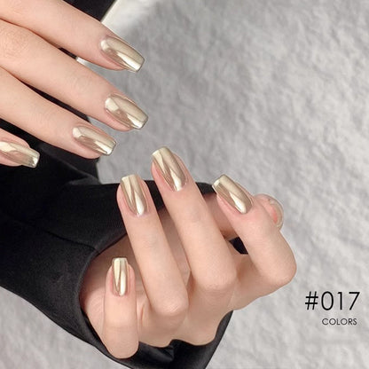 Nieuwe Superglanzende Spiegel Aurora Poeder Nagelkrijtjes