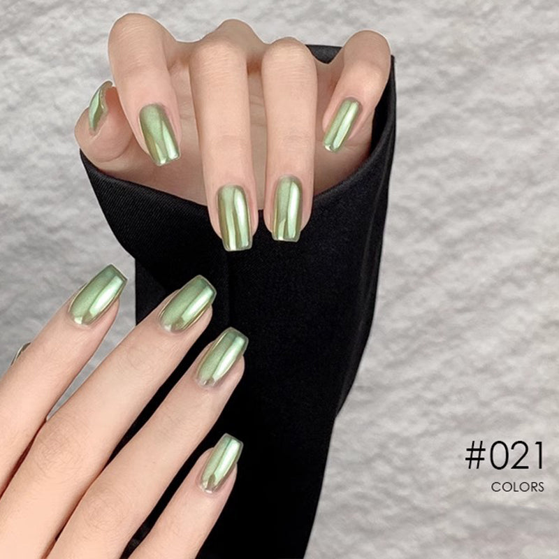 Nieuwe Superglanzende Spiegel Aurora Poeder Nagelkrijtjes