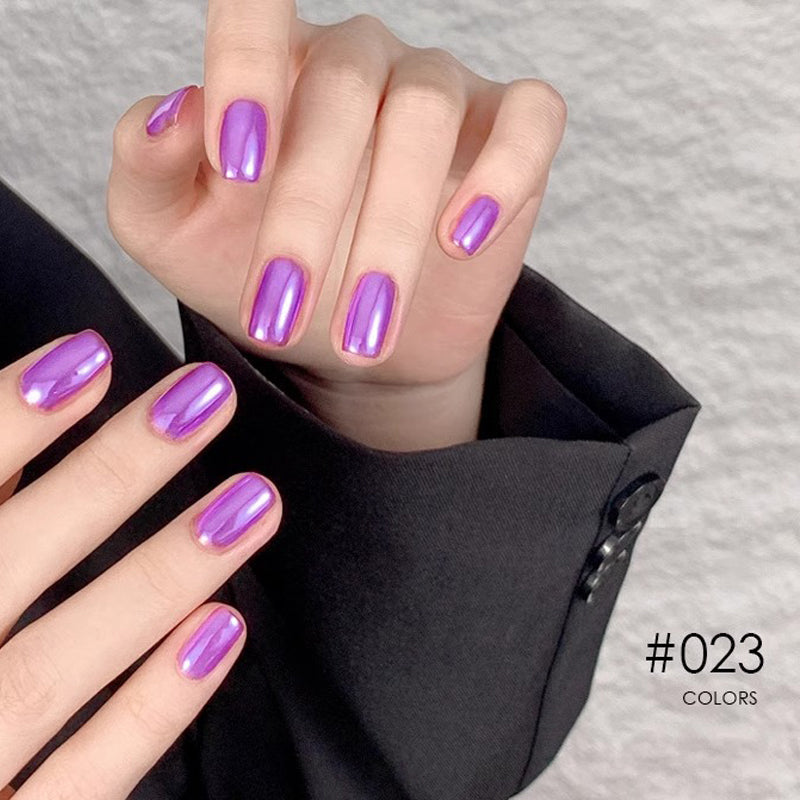 Nieuwe Superglanzende Spiegel Aurora Poeder Nagelkrijtjes