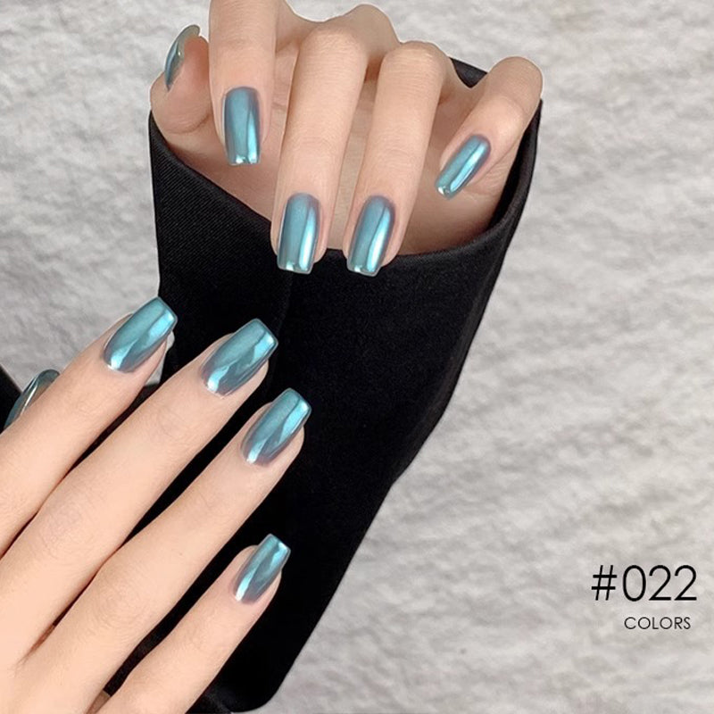 Nieuwe Superglanzende Spiegel Aurora Poeder Nagelkrijtjes