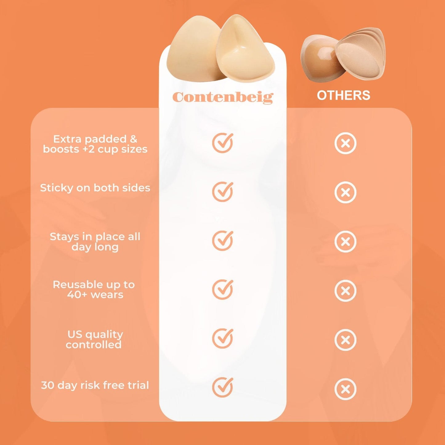 🔥Plakbeha-inleggers - Wasbaar & Herbruikbaar, Instant Lift🔥(Latexvrij en Allergievriendelijk)