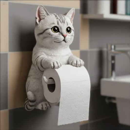 Wandtoiletrolhouder voor katten🐾