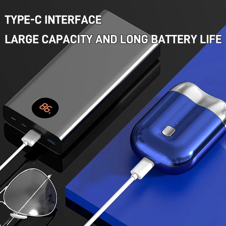 🔥2025 Hete verkoop🔥Mini dubbel hoofd elektrisch scheren