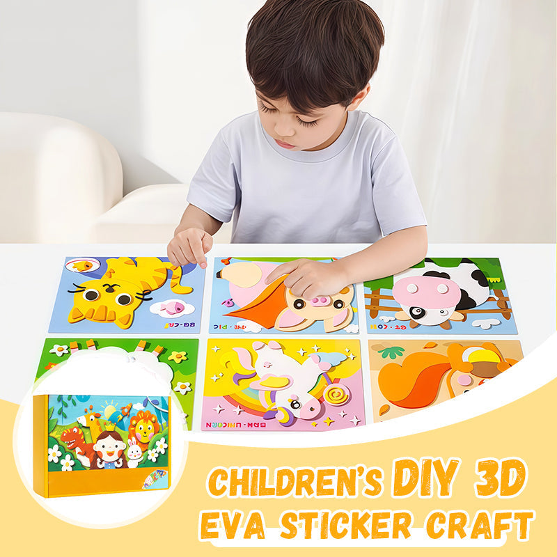 Kinderen Doe-het-zelf 3D Eva-Sticker-Knutselen