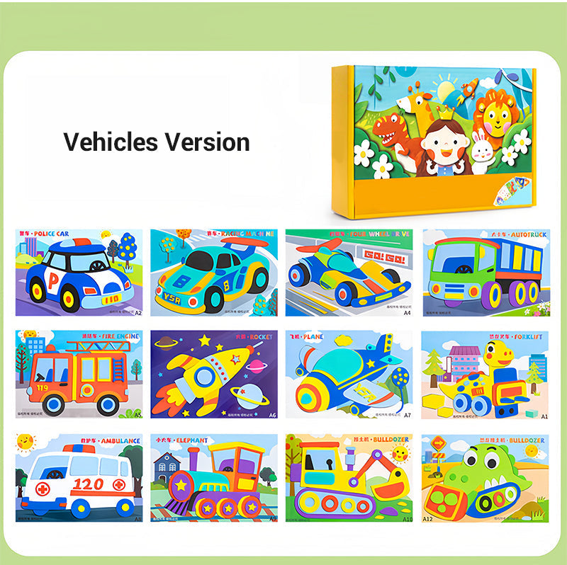 Kinderen Doe-het-zelf 3D Eva-Sticker-Knutselen