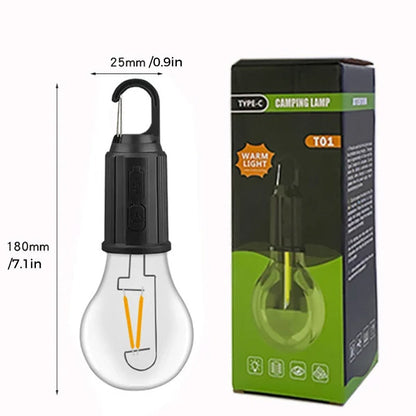 Buitencamping Opknoping Type-C opladen Retro Bulb Light